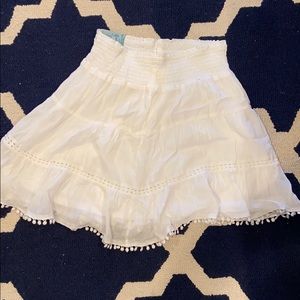 Old Navy White Bohemian Skirt size small